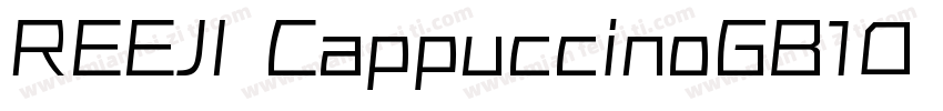 REEJI CappuccinoGB10 Flash Regular字体转换